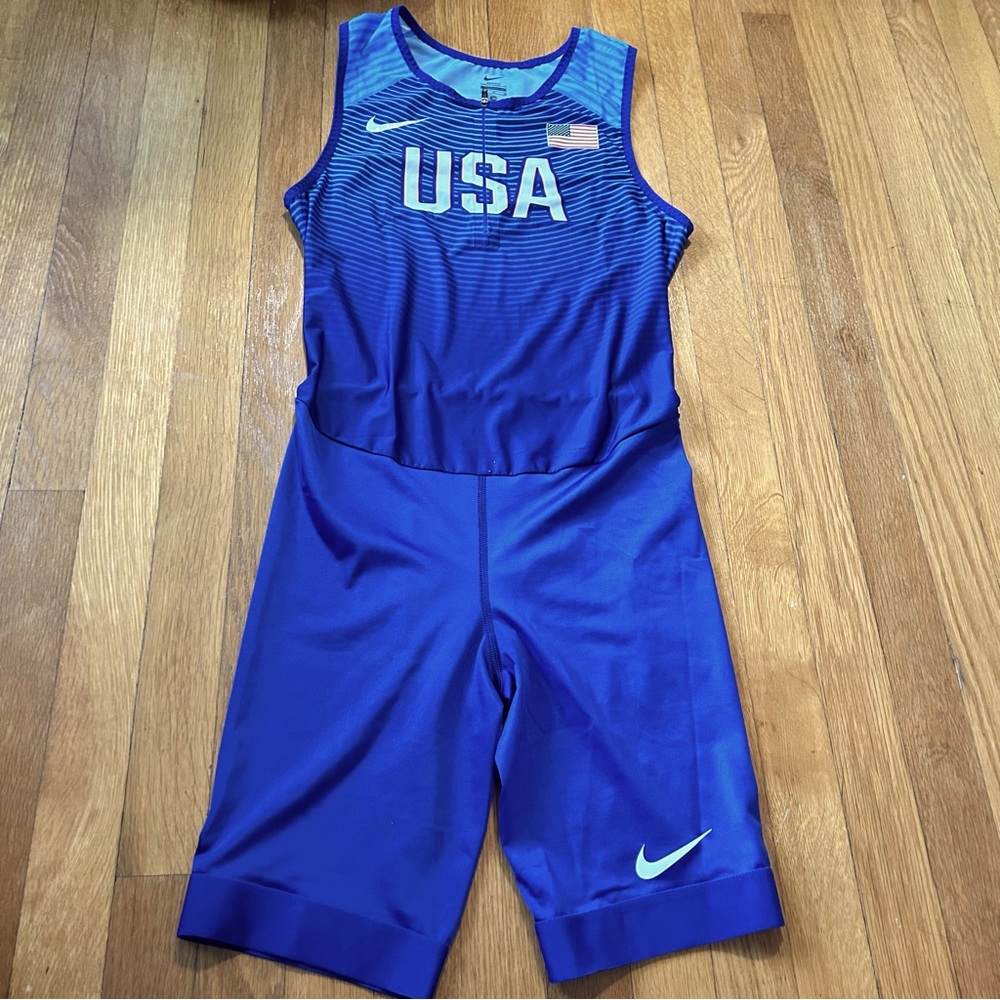 Nike USA Men's Official Rio Team Swift Tank Unitard
